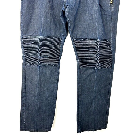 Eight 732 Jeans Sz 42x34 Mens Denim Baggy Skater Hip Hop Dark Wash Casual Y2K N - Picture 8 of 11